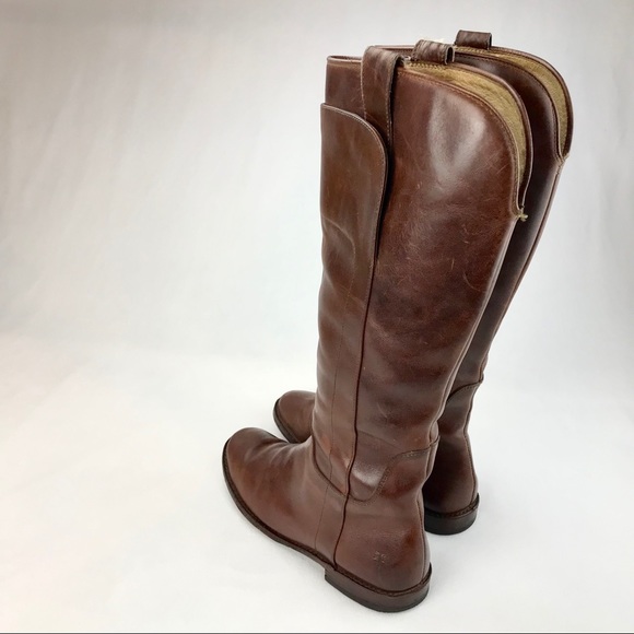 Frye Paige Leather Tall Riding Boots #77534 - Picture 5 of 10
